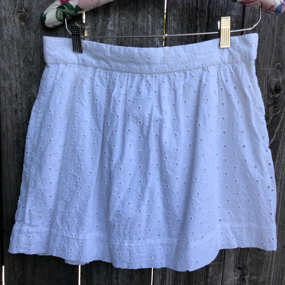 White Eyelet Skirt